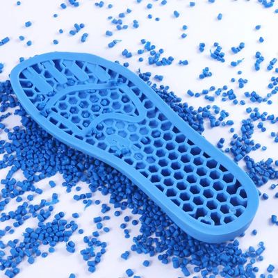 PVC footwear compound granules with finished slippers
